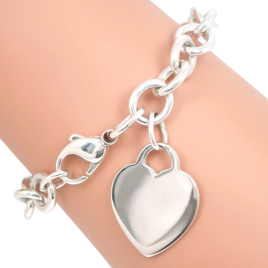 Tiffany & Co. Return To Tiffany Heart Tag Bracelet Sterling Silver, SILVER, SILVER, Bracelet