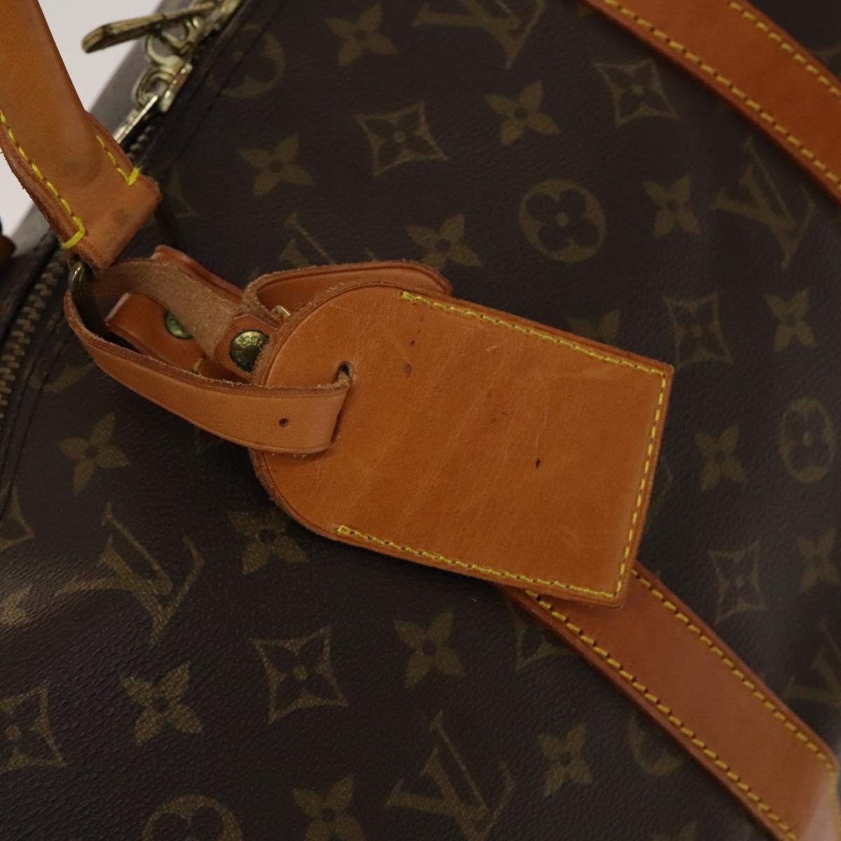 Louis Vuitton Keepall Bag Monogram Canvas, BROWN, CANVAS, Travel bag