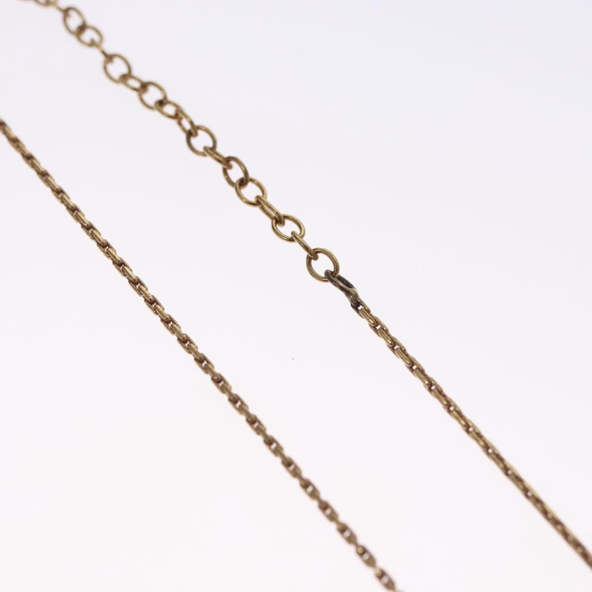 Christian Dior CD Pendant Necklace Metal, GOLD, METAL, Necklace