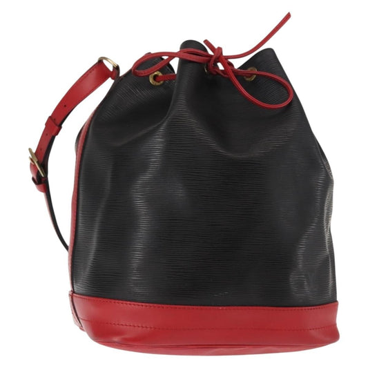 Louis Vuitton Bicolor Noe Handbag Epi Leather, BLACK, LEATHER, Shoulder bag