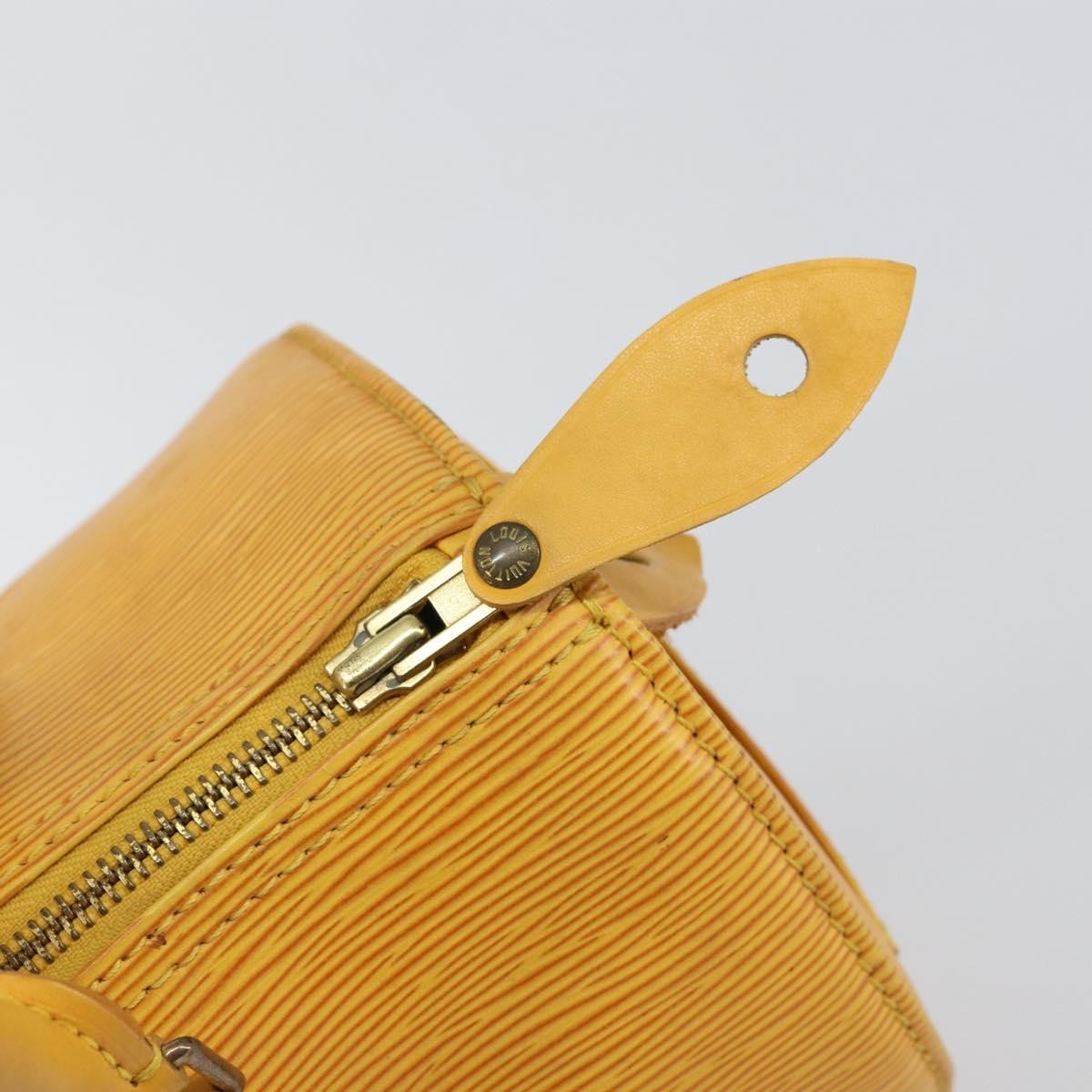 Louis Vuitton Speedy Handbag Epi Leather, YELLOW, LEATHER, Handbag