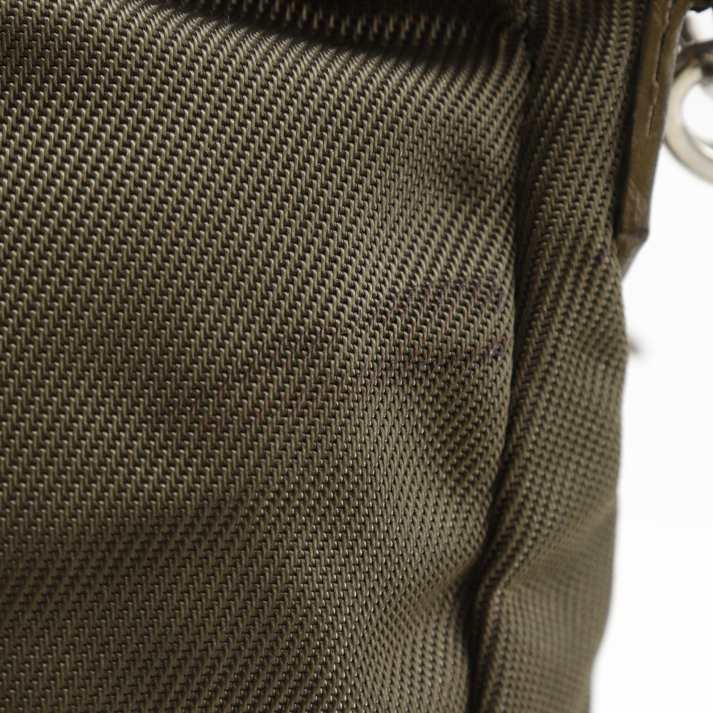 Gucci Convertible Bamboo Zip Tote Canvas, KHAKI, NYLON, Shoulder bag