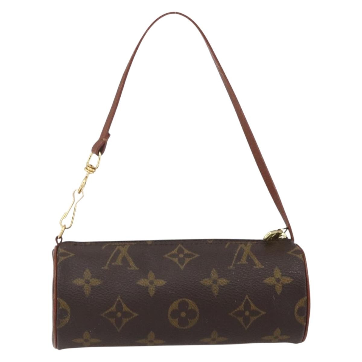 Louis Vuitton Papillon Pochette Monogram Canvas, BROWN, CANVAS, Clutche & pouche
