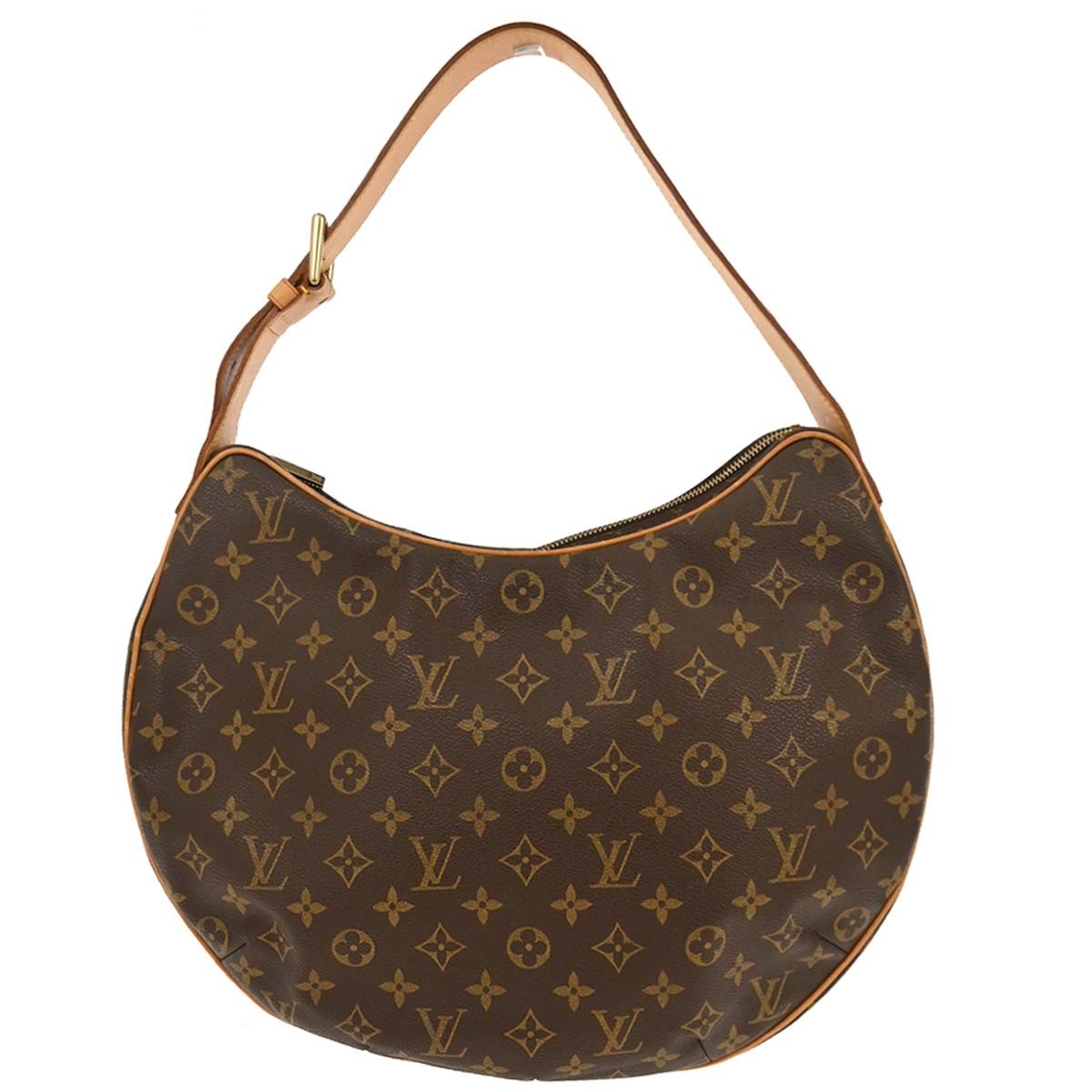 Louis Vuitton Croissant Handbag Monogram Canvas, BROWN, CANVAS, Handbag