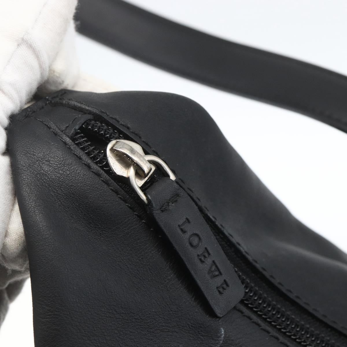Loewe Vintage Shoulder Bag Leather, BLACK, LEATHER, Shoulder bag