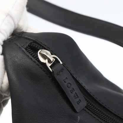 Loewe Vintage Shoulder Bag Leather, BLACK, LEATHER, Shoulder bag