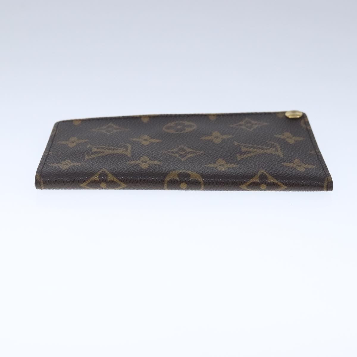 Louis Vuitton Porte Cartes Pression Card Case Monogram Canvas, BROWN, CANVAS, Card Holders