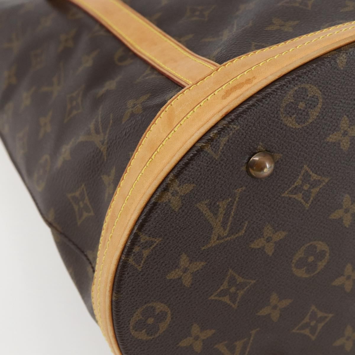 Louis Vuitton Bucket Bag Monogram Canvas, BROWN, CANVAS, Shoulder bag