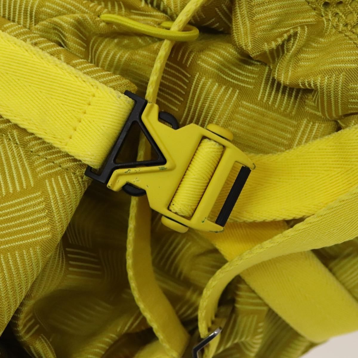 Bottega Veneta Vintage Backpack Nylon, Yellow, Nylon, Backpack