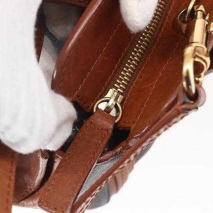 Chloe Alice Satchel Leather, BROWN, LEATHER, Handbag