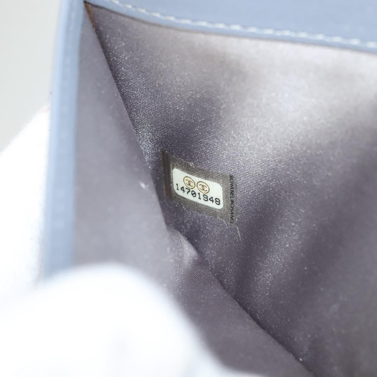 Chanel Wallet on Chain Camellia Patent, GRAY, PATENT_LEATHER, Shoulder bag