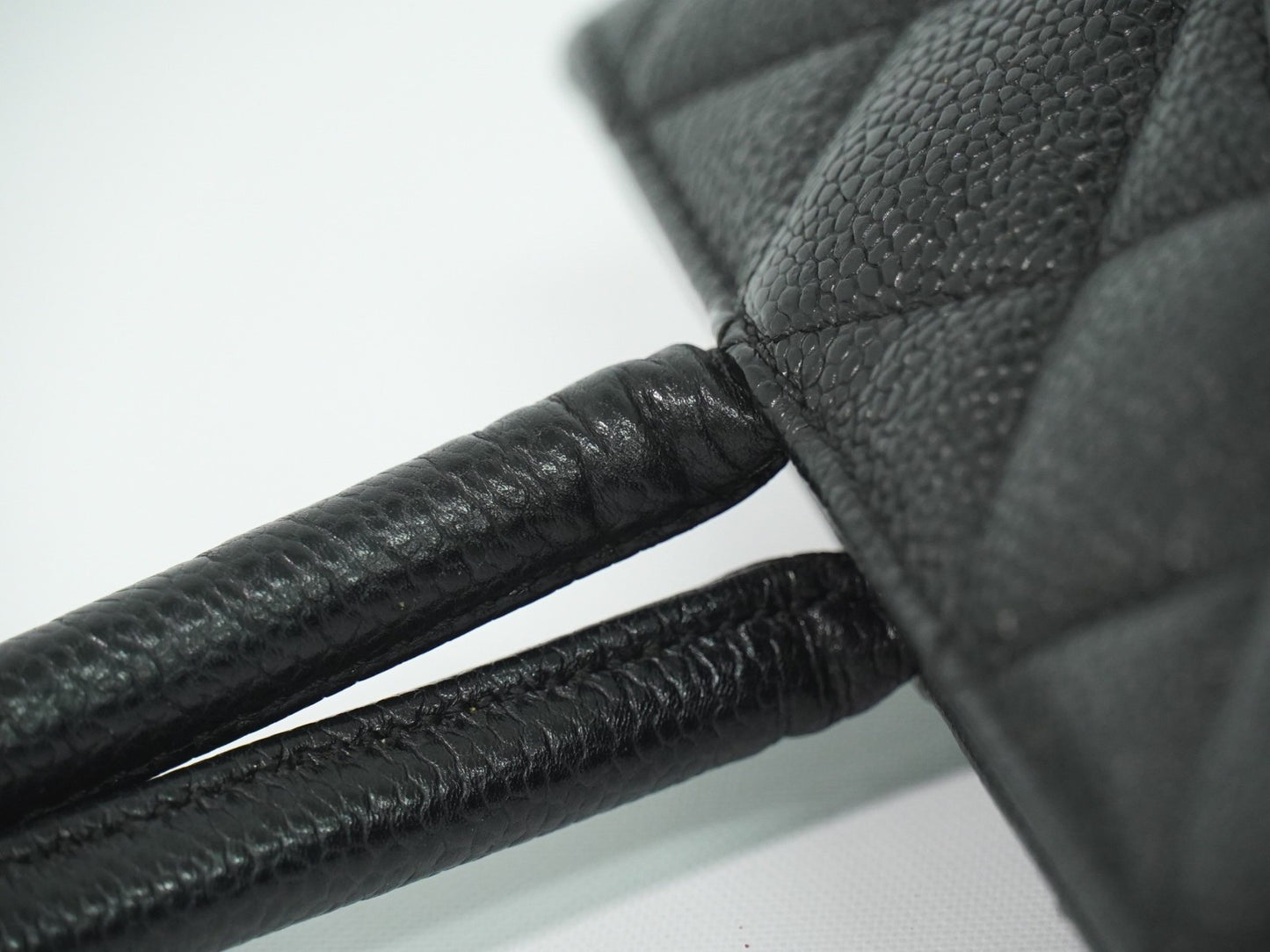 Chanel Medallion Tote Quilted Caviar, BLACK, LEATHER, Tote bag
