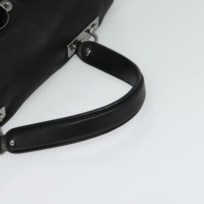 Celine Handbag Leather, BLACK, LEATHER, Handbag