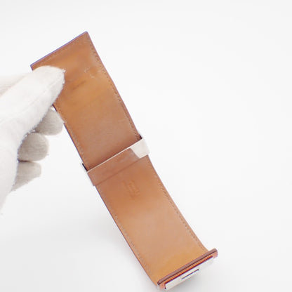 Hermes Collier de Chien Bracelet Leather, ORANGE, LEATHER, Bracelet