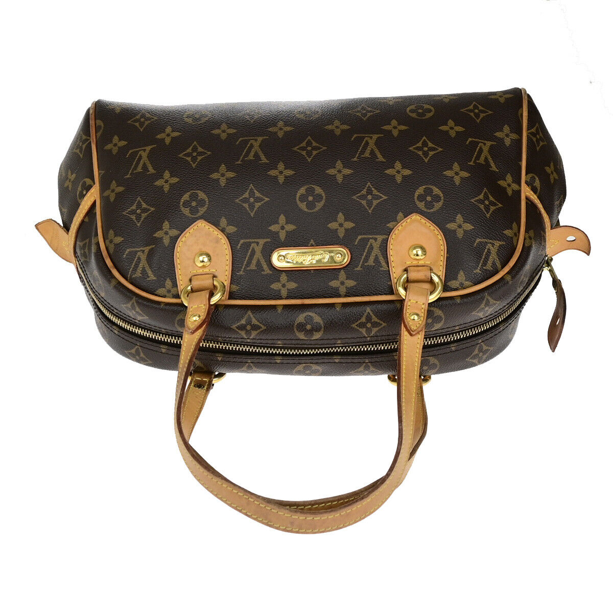 Louis Vuitton Montorgueil Handbag Monogram Canvas, BROWN, CANVAS, Handbag