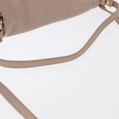 Chloe Lily Shoulder bag Leather, BEIGE, LEATHER, Handbag