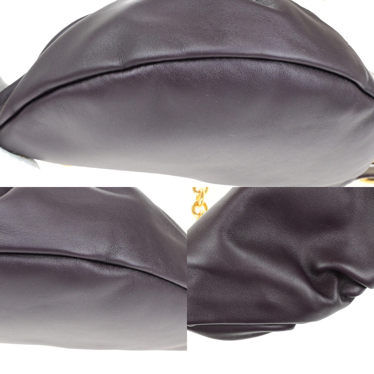 Bottega Veneta The Chain Pouch Leather, Burgundy, Leather, Clutch