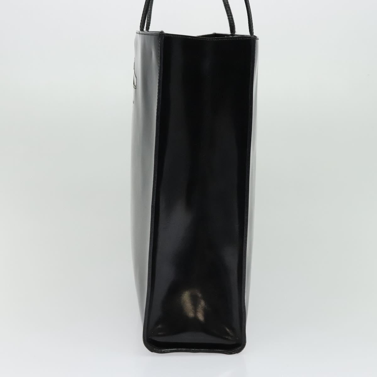 Salvatore Ferragamo Shopper Tote Leather, BLACK, PATENT_LEATHER, Tote bag