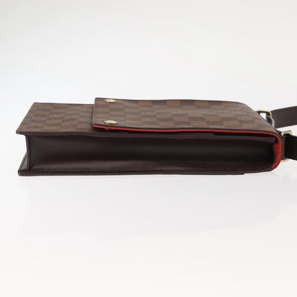 Louis Vuitton Portobello Messenger Damier, Brown, Canvas, Shoulder Bag