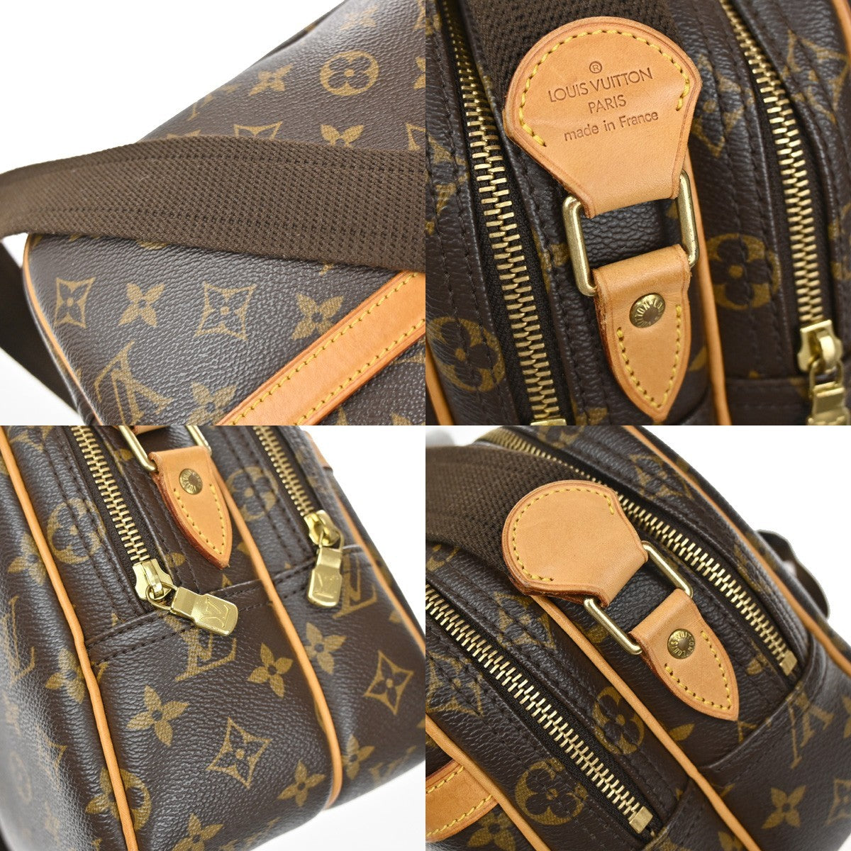 Louis Vuitton Reporter Bag Monogram Canvas, BROWN, CANVAS, Shoulder bag