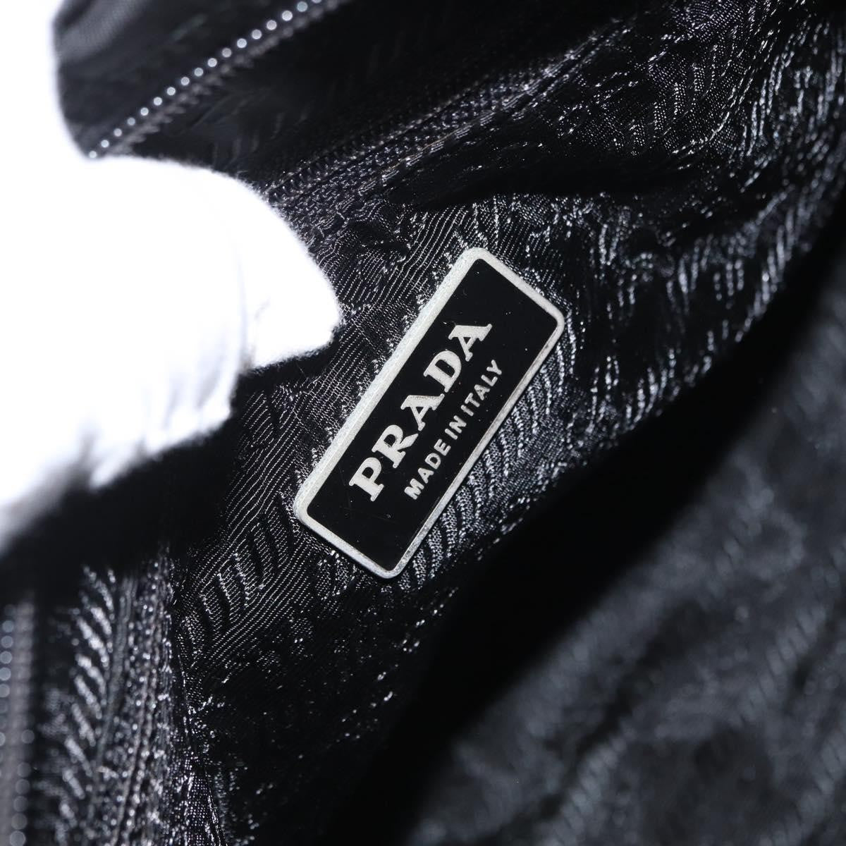 Prada Buckle Messenger Bag Tessuto, Black, Nylon, Shoulder Bag