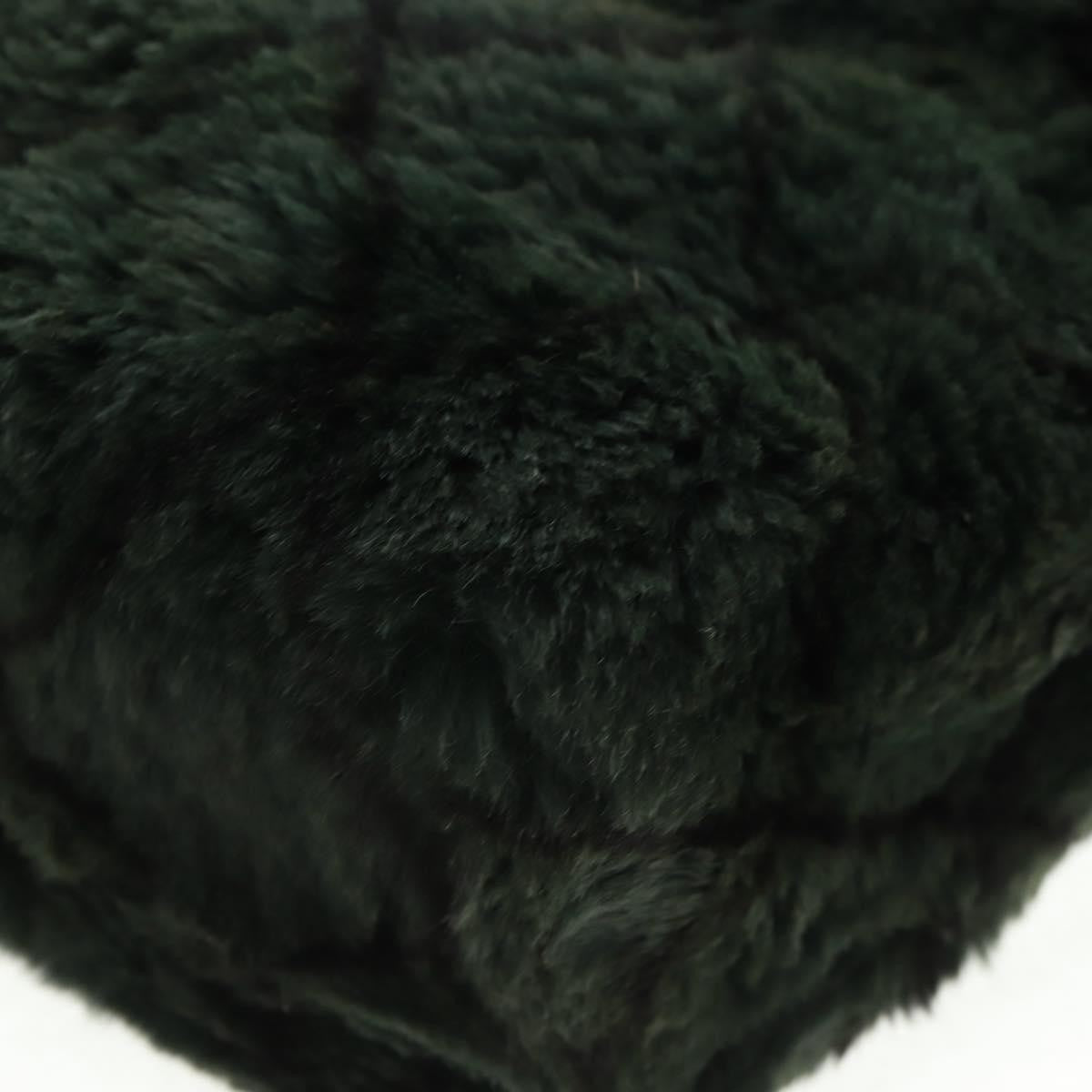 Chanel Chain Tote Lapin Fur, GREEN, FUR, Tote bag
