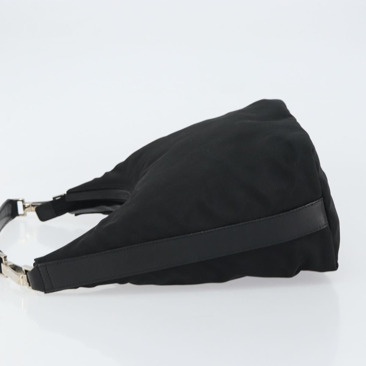 Gucci Zip Hobo Nylon, BLACK, NYLON, Shoulder bag