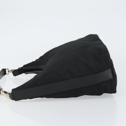Gucci Zip Hobo Nylon, BLACK, NYLON, Shoulder bag