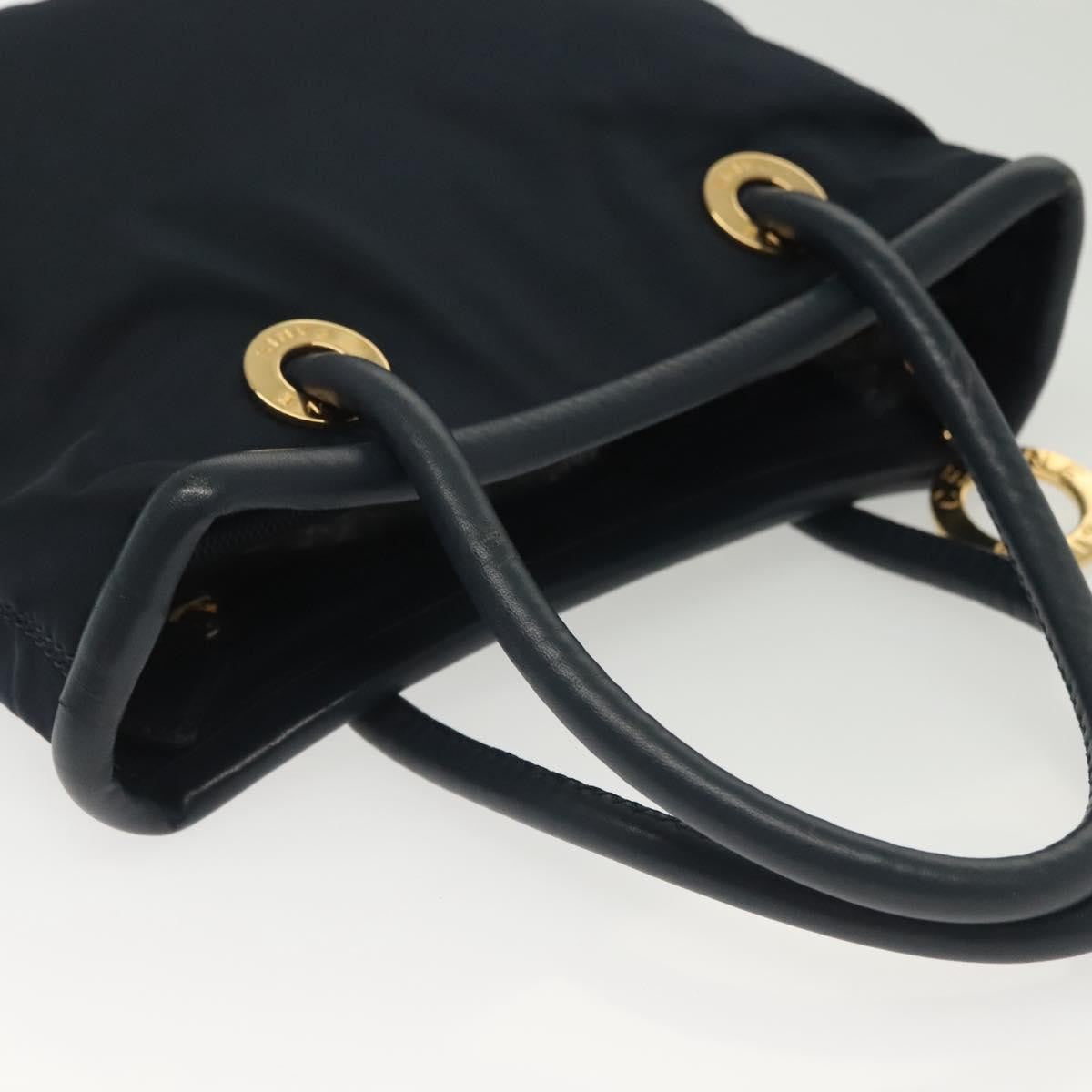 Celine Handbag Nylon, NAVY, NYLON, Handbag