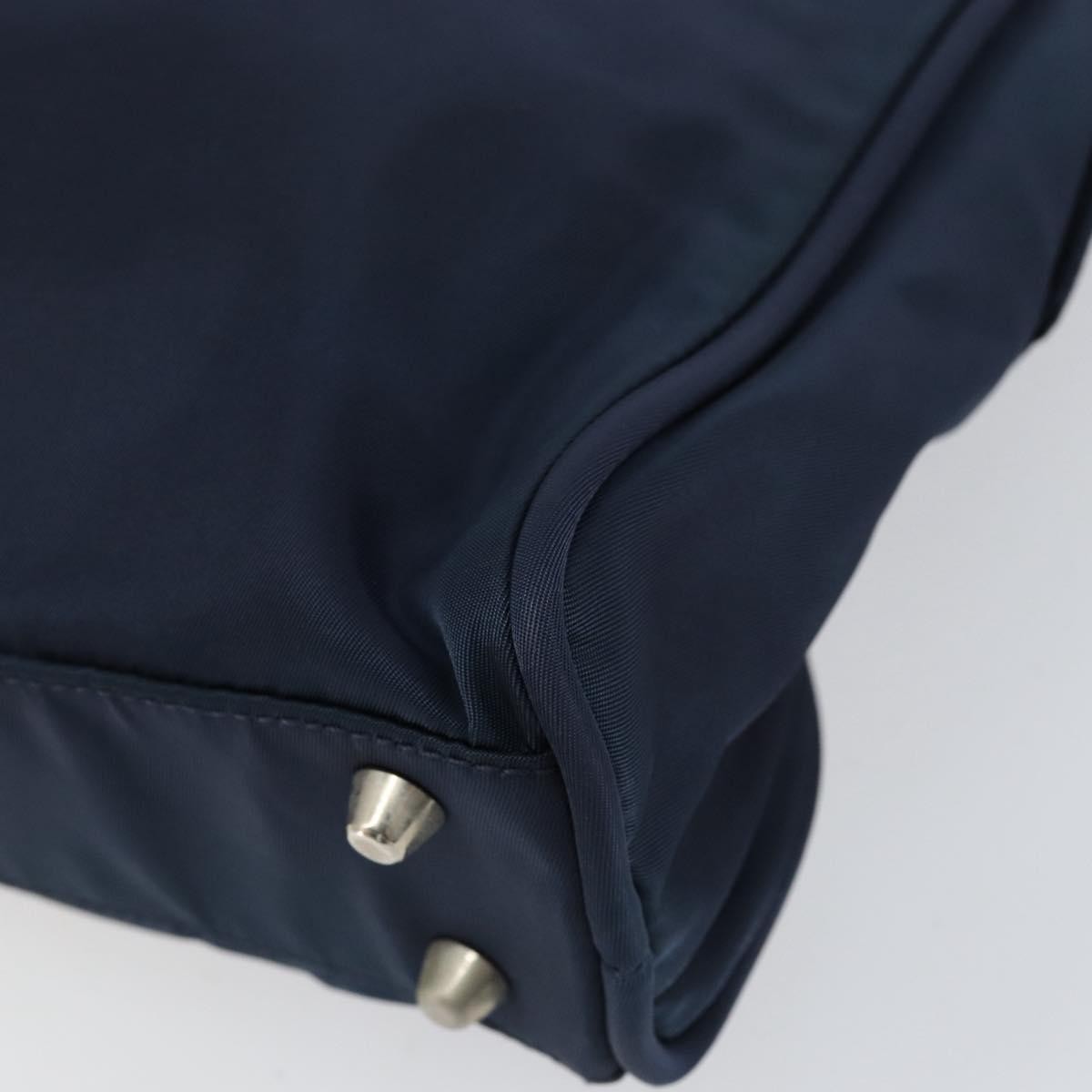 Prada Zip Around Tote Tessuto, Navy, Nylon, Handbag