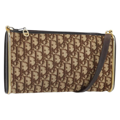 Christian Dior Trotter shoulder bag Canvas, BROWN, CANVAS, Shoulder bag