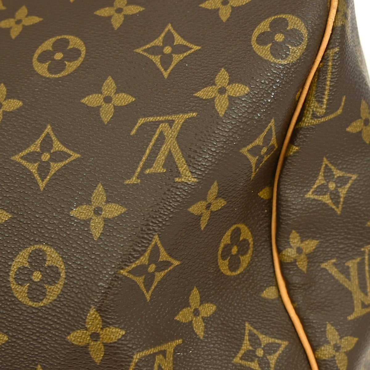 Louis Vuitton Keepall Bag Monogram Canvas, BROWN, CANVAS, Travel bag
