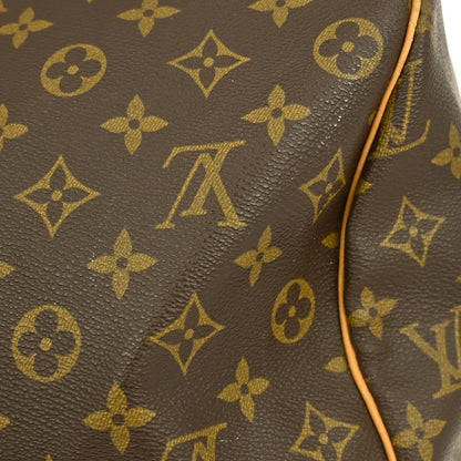 Louis Vuitton Keepall Bag Monogram Canvas, BROWN, CANVAS, Travel bag