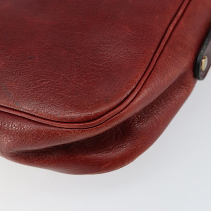 Christian Dior Vintage Shoulder Bag Leather, RED, LEATHER, Shoulder bag