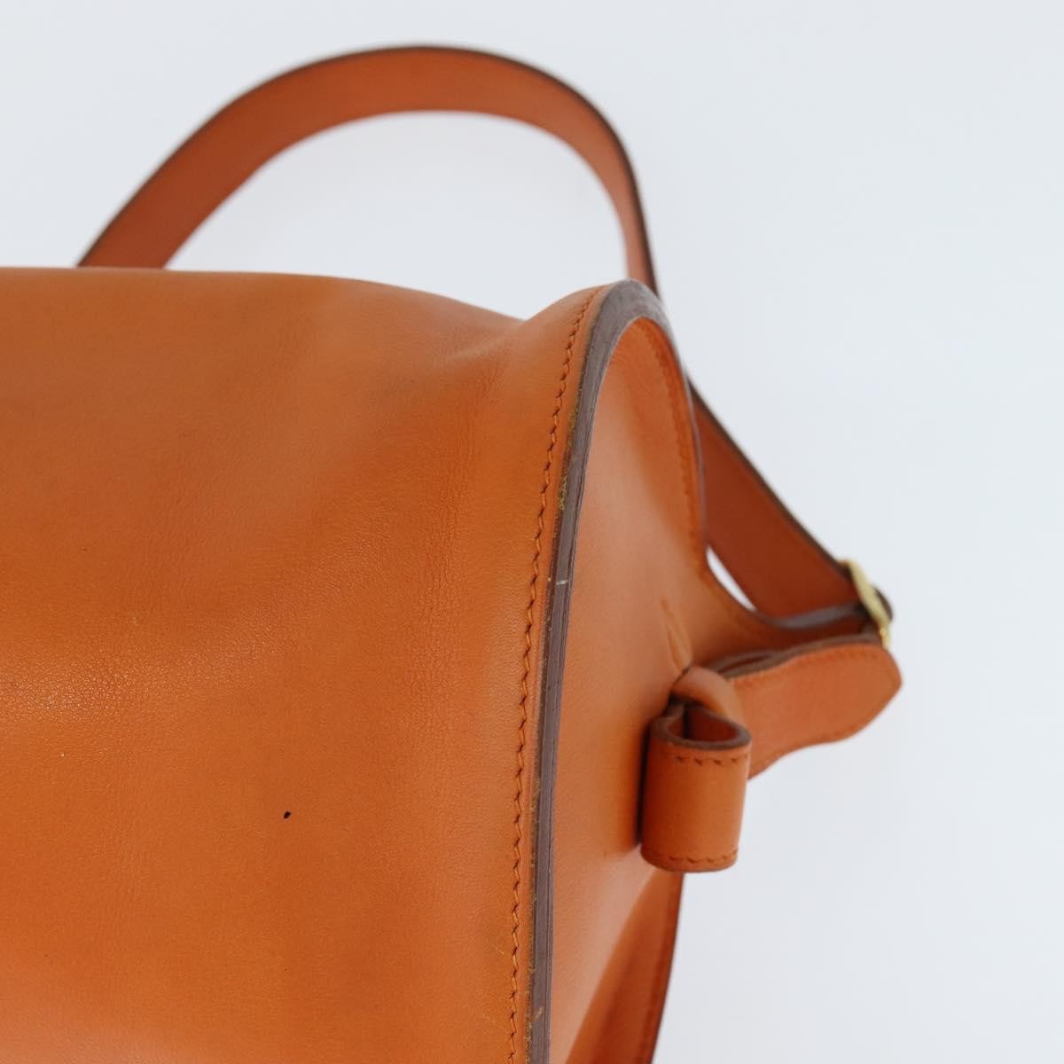 Hermes Sac Doremi Bag Leather, ORANGE, LEATHER, Shoulder bag