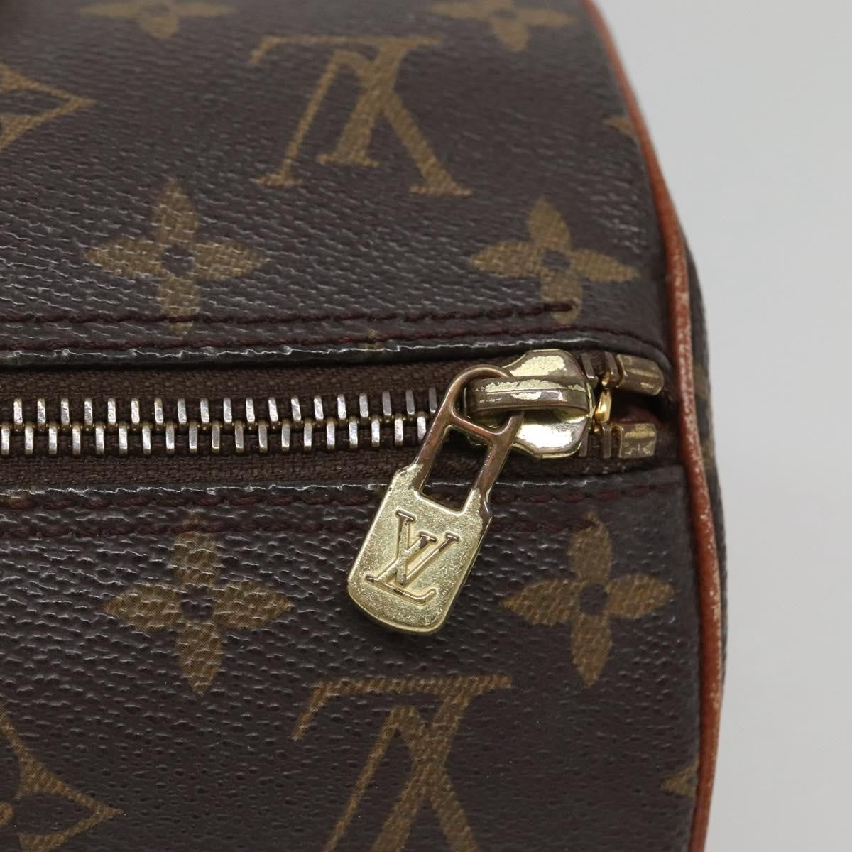 Louis Vuitton Papillon Handbag Monogram Canvas, BROWN, CANVAS, Handbag
