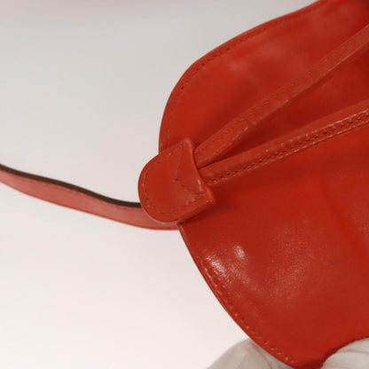 Gucci Vintage Bamboo Backpack Leather, ORANGE, LEATHER, Backpack