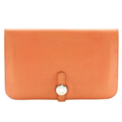 Hermes Dogon Duo Combined Wallet Leather, PINK, LEATHER, Wallets