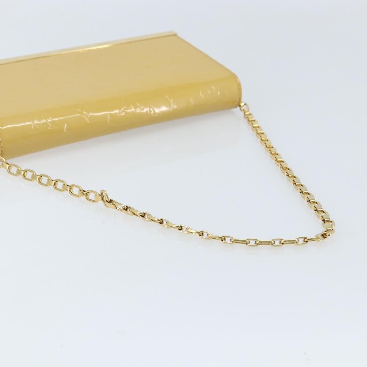 Louis Vuitton Ana Bag Monogram Vernis, YELLOW, PATENT_LEATHER, Clutche & pouche