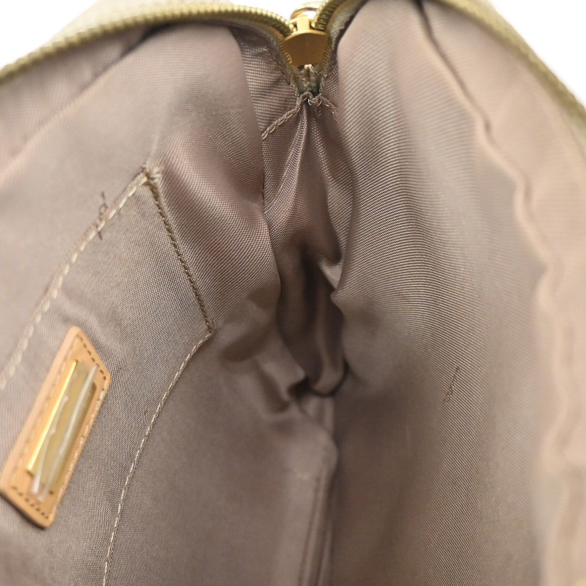 Fendi Logo Zucca Shoulder Bag Zucca, BEIGE, CANVAS, Shoulder bag