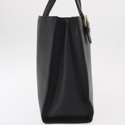 Burberry Vintage Handbag Leather, BLACK, LEATHER, Handbag