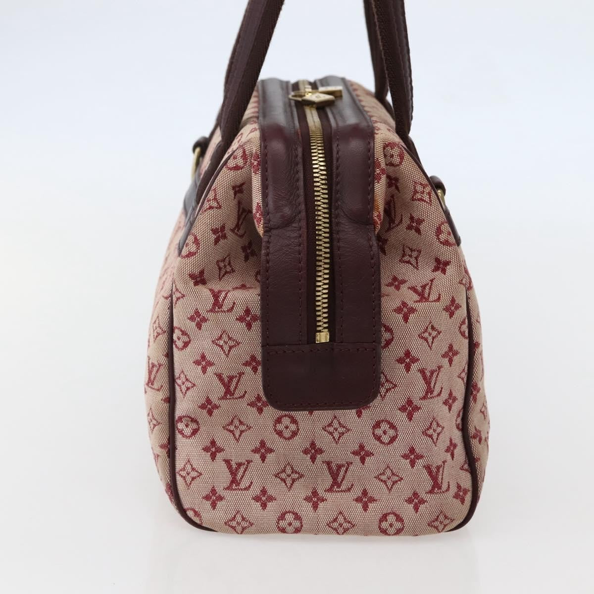 Louis Vuitton Josephine Handbag Mini Lin, RED, CANVAS, Handbag