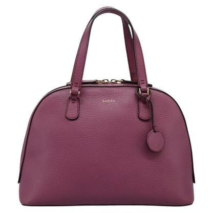 Gucci Lady Dollar Dome Satchel Leather, PINK, LEATHER, Handbag