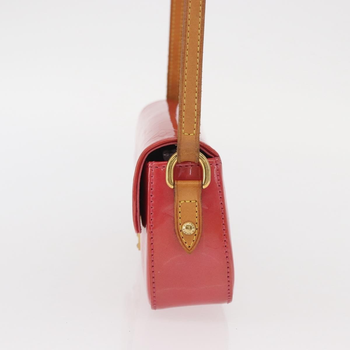 Louis Vuitton Malibu Street Handbag Monogram Vernis, RED, PATENT_LEATHER, Shoulder bag