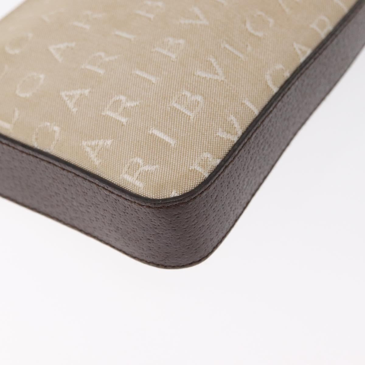 Bvlgari Pouch Canvas, BEIGE, CANVAS, Clutche & pouche