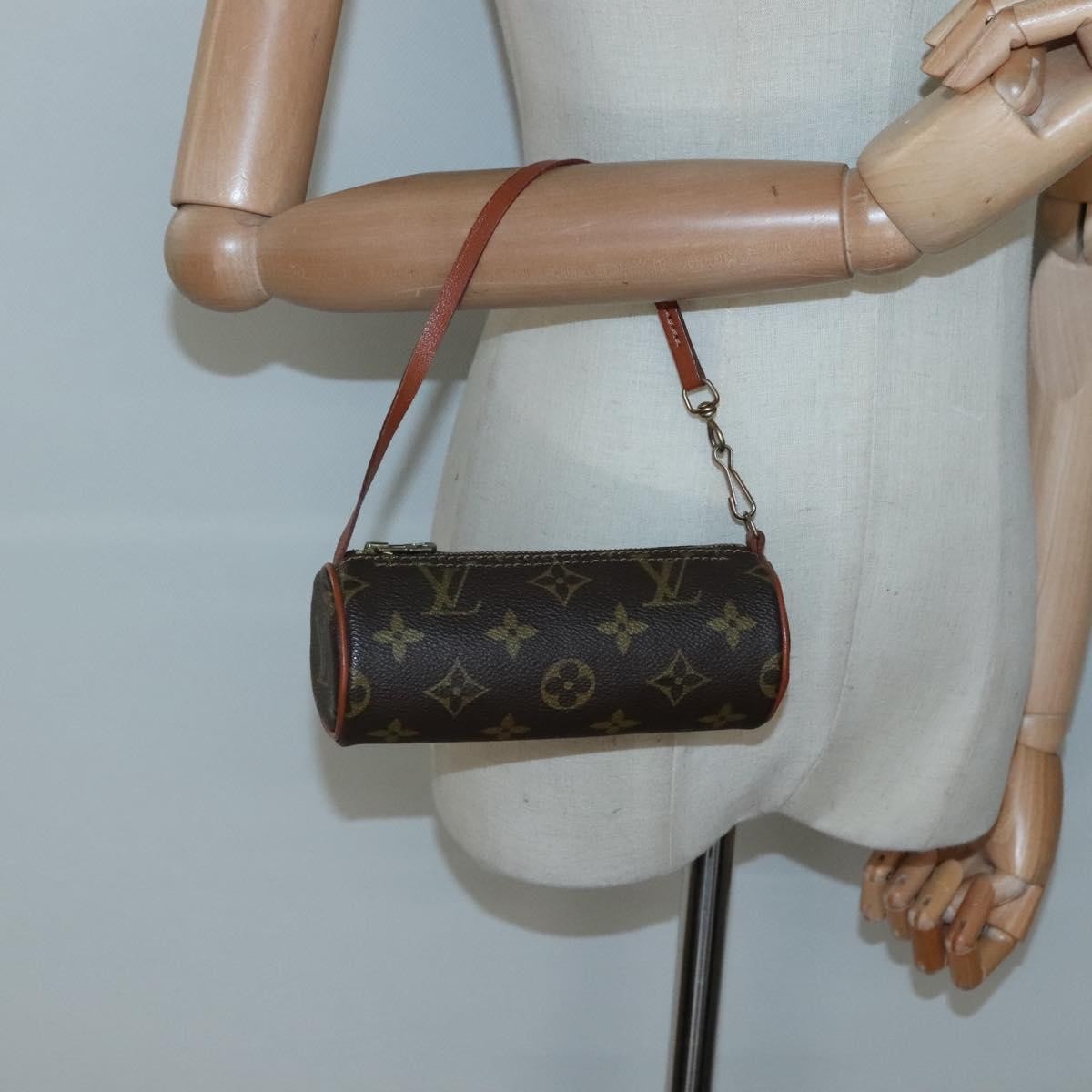 Louis Vuitton Papillon Pochette Monogram Canvas, BROWN, CANVAS, Handbag