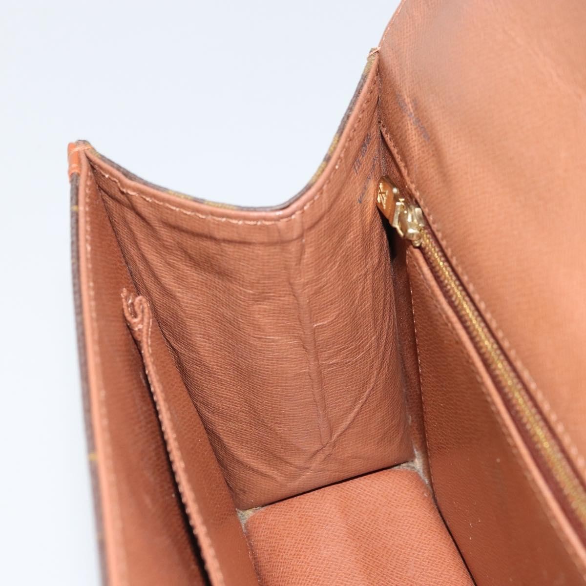 Louis Vuitton Dame Pochette Monogram Canvas, BROWN, CANVAS, Clutche & pouche