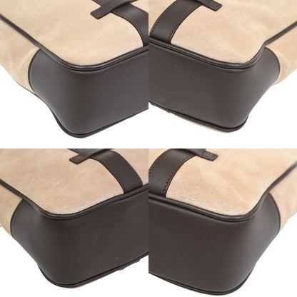 Salvatore Ferragamo Gancini Tote Suede, BROWN, SUEDE, Tote bag