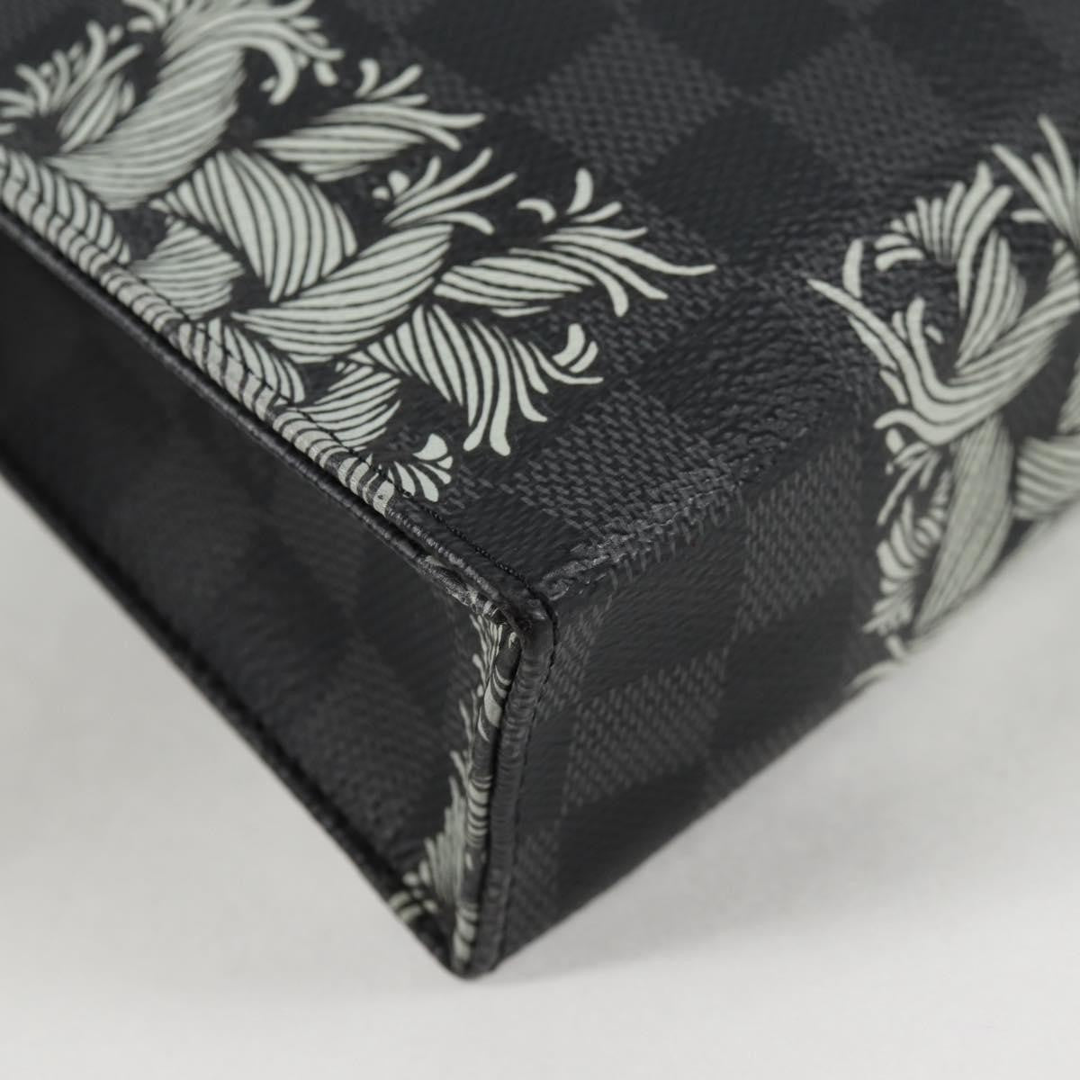 Louis Vuitton Pochette Voyage Limited Edition Nemeth Damier Graphite, Black, Canvas, Clutch