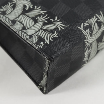 Louis Vuitton Pochette Voyage Limited Edition Nemeth Damier Graphite, Black, Canvas, Clutch